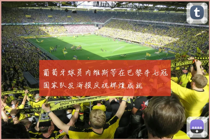 葡萄牙球员内维斯等在巴黎夺七冠国家队发海报庆祝辉煌成就